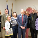 Congressional Candiate Chris Rockwood (red tie) with his brain trust